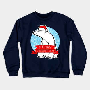 Merry Christmas Polar Bear Crewneck Sweatshirt